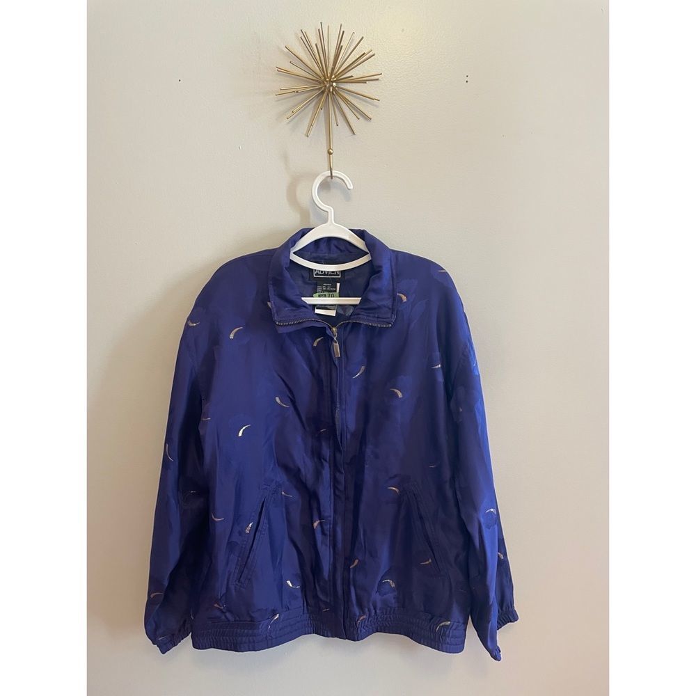 Vintage Abvien 100% Silk gold fleck Jacket